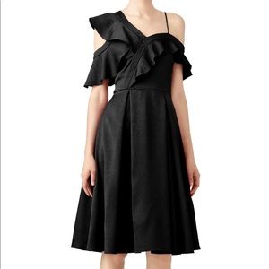 Slate and Willow Ruffle me black dress